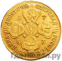 10 рублей 1783 года