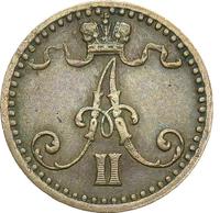 1 пенни 1869 года  Для Финляндии