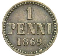 1 пенни 1869 года  Для Финляндии