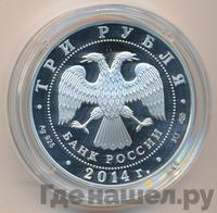 3 рубля 2014 года СПМД