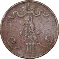 5 пенни 1889 года  Для Финляндии