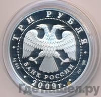 3 рубля 2009 года СПМД