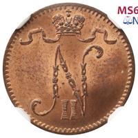 1 пенни 1900 года  Для Финляндии