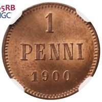 1 пенни 1900 года  Для Финляндии
