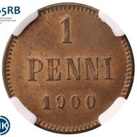 1 пенни 1900 года  Для Финляндии