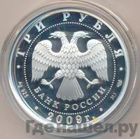 3 рубля 2009 года СПМД