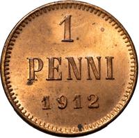 1 пенни 1912 года  Для Финляндии