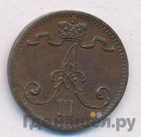 1 пенни 1884 года  Для Финляндии