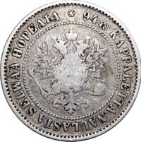 1 марка 1872 года S Для Финляндии