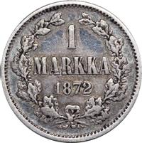 1 марка 1872 года S Для Финляндии