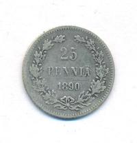 25 пенни 1890 года L Для Финляндии