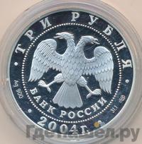 3 рубля 2004 года СПМД