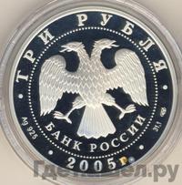 3 рубля 2005 года СПМД
