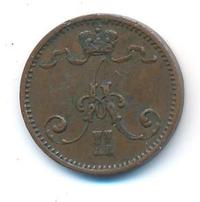 1 пенни 1874 года  Для Финляндии