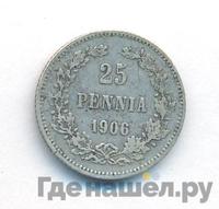 25 пенни 1906 года L Для Финляндии