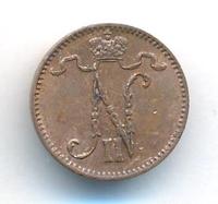 1 пенни 1908 года  Для Финляндии