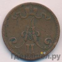 5 пенни 1865 года  Для Финляндии