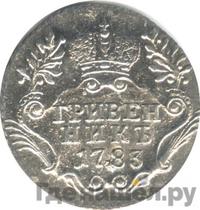 Гривенник 1783 года
