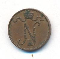 1 пенни 1908 года  Для Финляндии