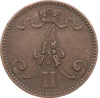 5 пенни 1866 года  Для Финляндии