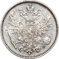 50 пенни 1892 года L Для Финляндии