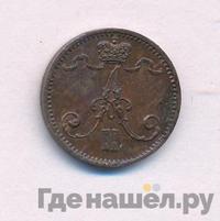 1 пенни 1876 года  Для Финляндии