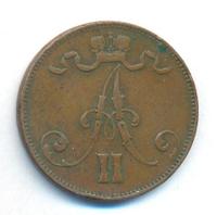 5 пенни 1872 года  Для Финляндии