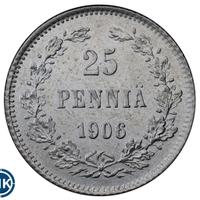 25 пенни 1906 года L Для Финляндии