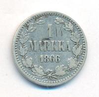 1 марка 1866 года S Для Финляндии
