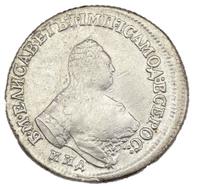 Полуполтинник 1758 года ММД ЕI