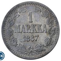 1 марка 1867 года S Для Финляндии