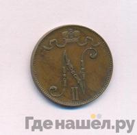 5 пенни 1910 года  Для Финляндии
