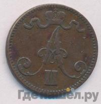 5 пенни 1870 года  Для Финляндии