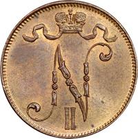 5 пенни 1916 года  Для Финляндии