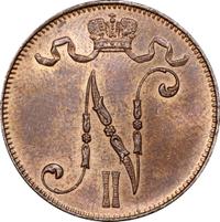 5 пенни 1915 года  Для Финляндии