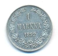 1 марка 1892 года L Для Финляндии