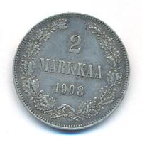 2 марки 1908 года L Для Финляндии