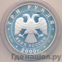 3 рубля 2000 года ММД