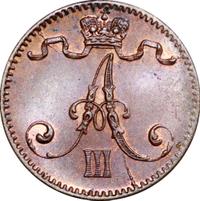 1 пенни 1888 года  Для Финляндии