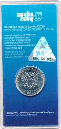 25 рублей 2011 года  Олимпиада в Сочи sochi.ru 2014 Эмблема Горы