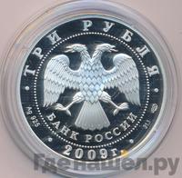 3 рубля 2009 года СПМД