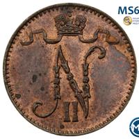 1 пенни 1895 года  Для Финляндии