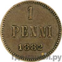1 пенни 1882 года  Для Финляндии