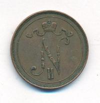 10 пенни 1909 года  Для Финляндии