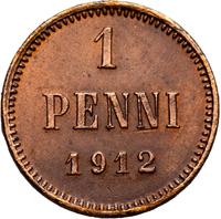 1 пенни 1912 года  Для Финляндии