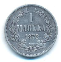 1 марка 1872 года S Для Финляндии