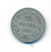 25 пенни 1901 года L Для Финляндии