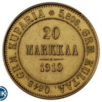 20 марок 1910 года L Для Финляндии