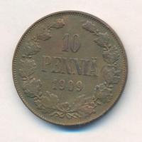 10 пенни 1909 года  Для Финляндии