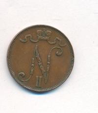 5 пенни 1910 года  Для Финляндии